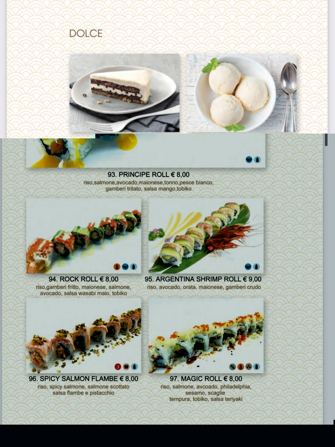 Menu di Tokyo Sushi Restaurant 