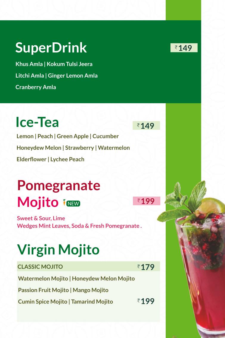 Sattvik - A Vegetarian Delight menu