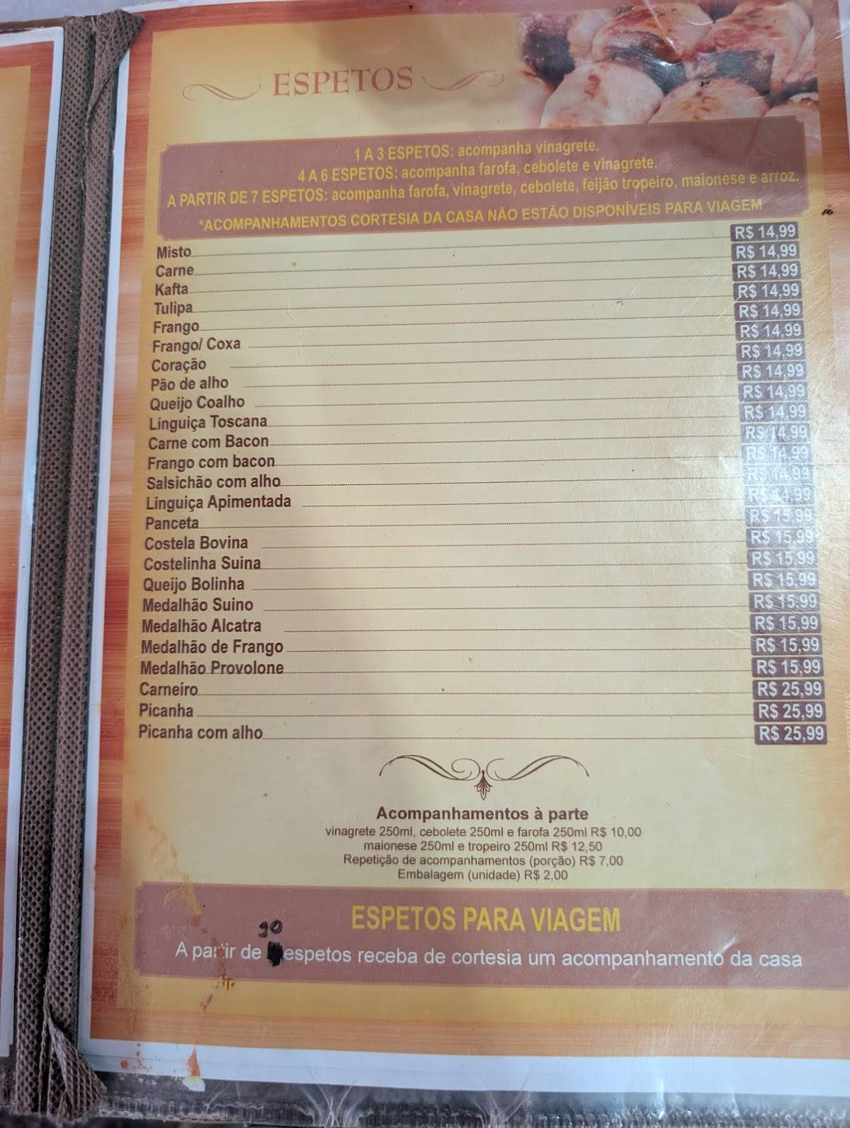 Schultz Grill cardápio