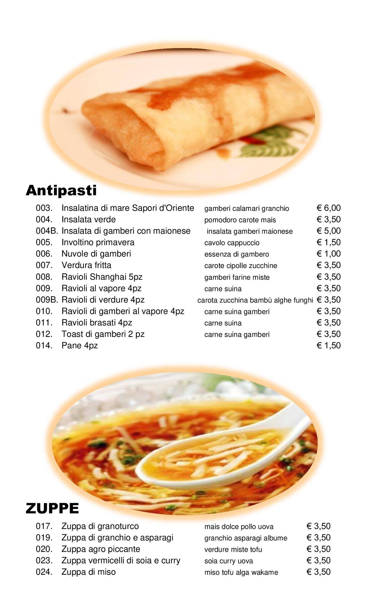 Menu di Shanghai 