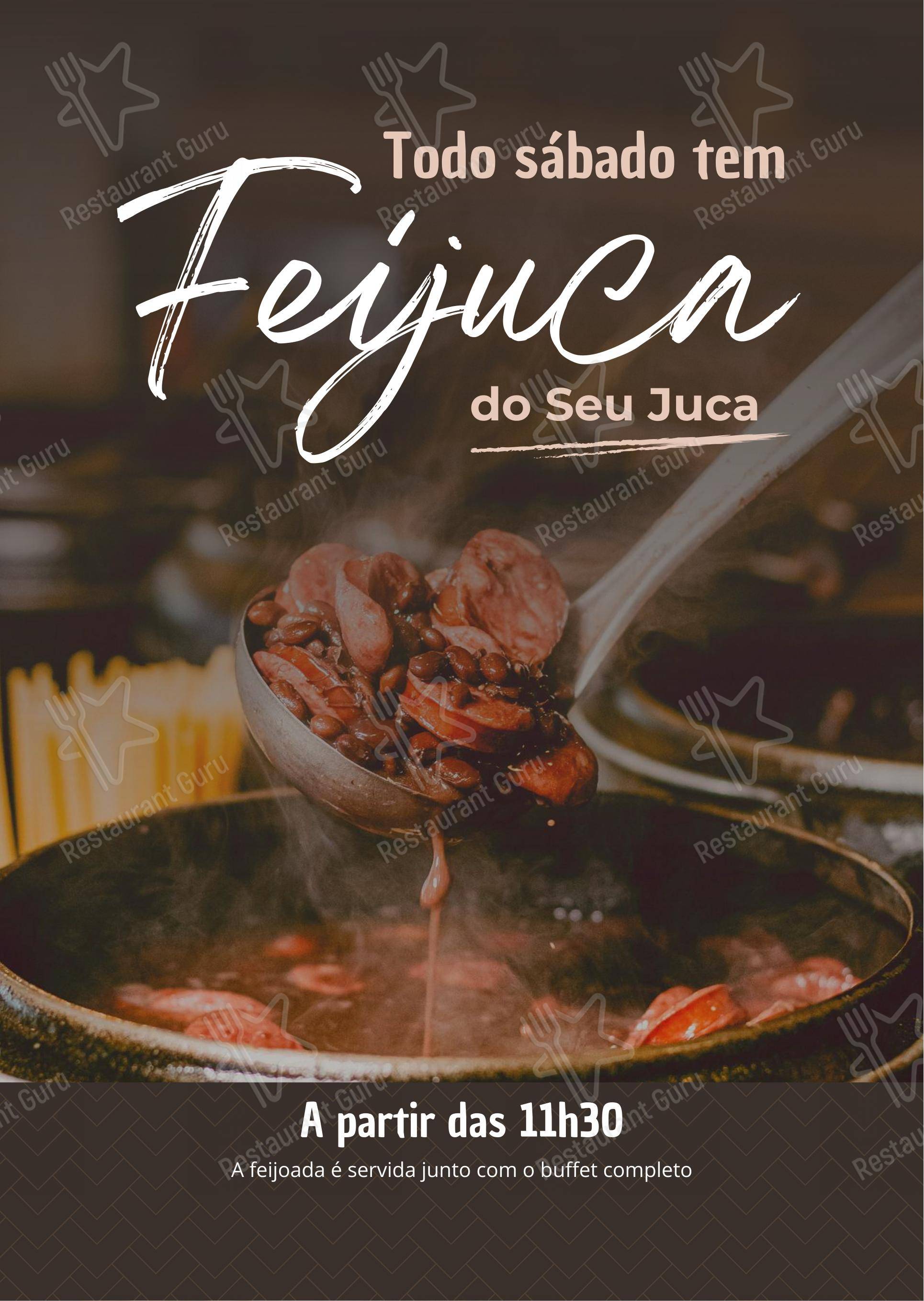 Menu bar para Seu Juca restaurante