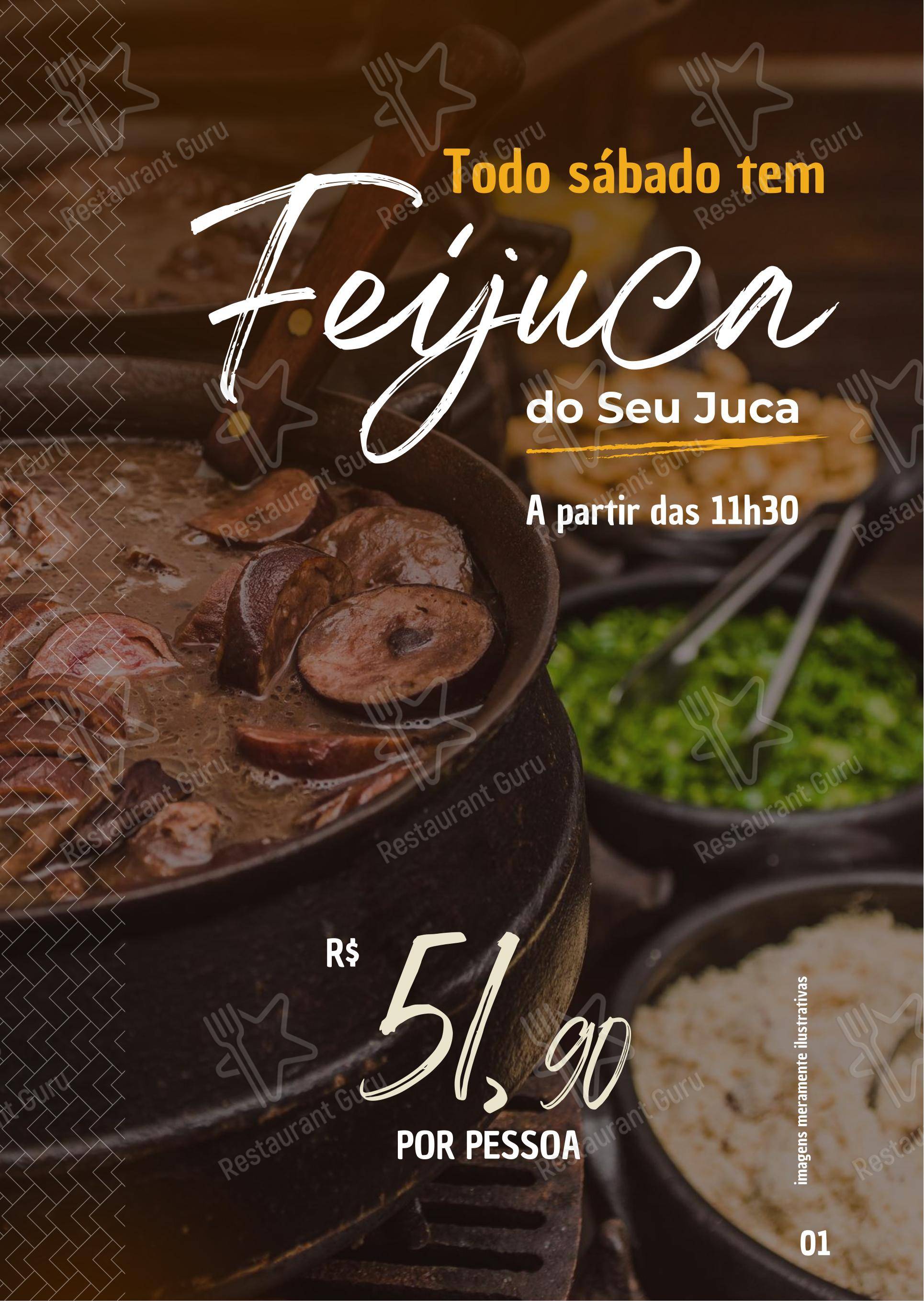 Seu Juca menu - 菜单