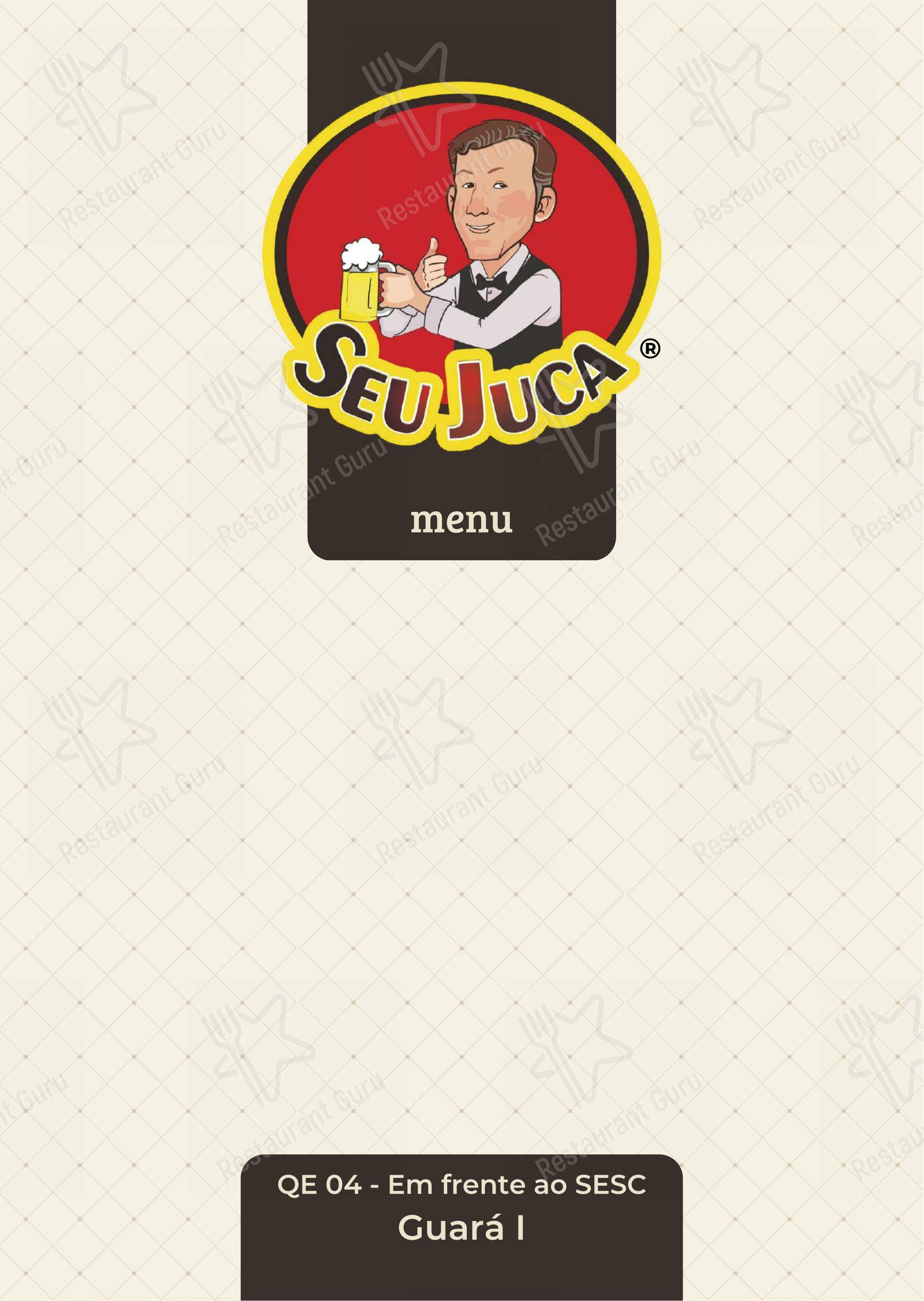 Seu Juca menu - 菜单