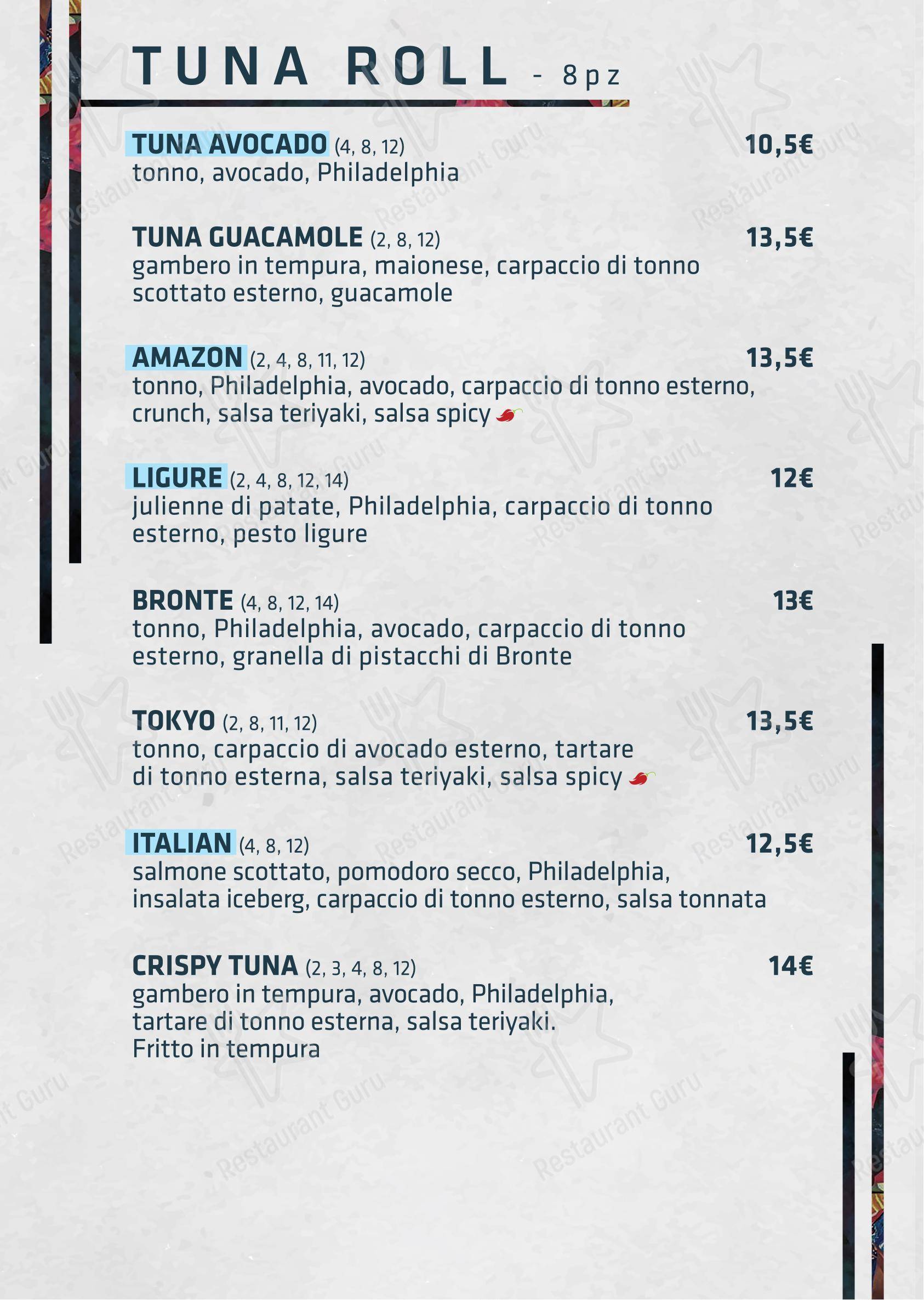 菜单 per Shabu Monza ristorante