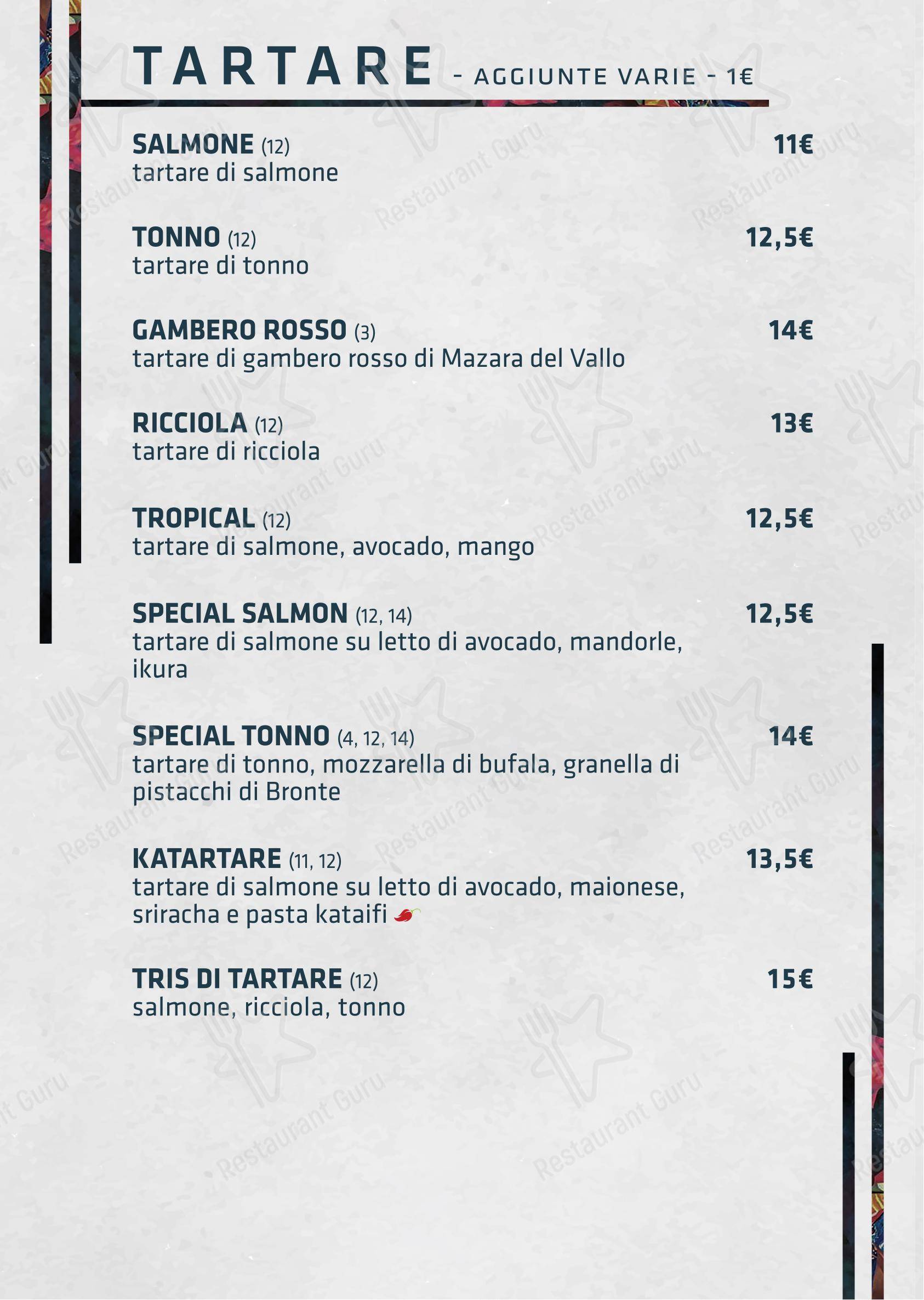 菜单 per Shabu Monza in Monza