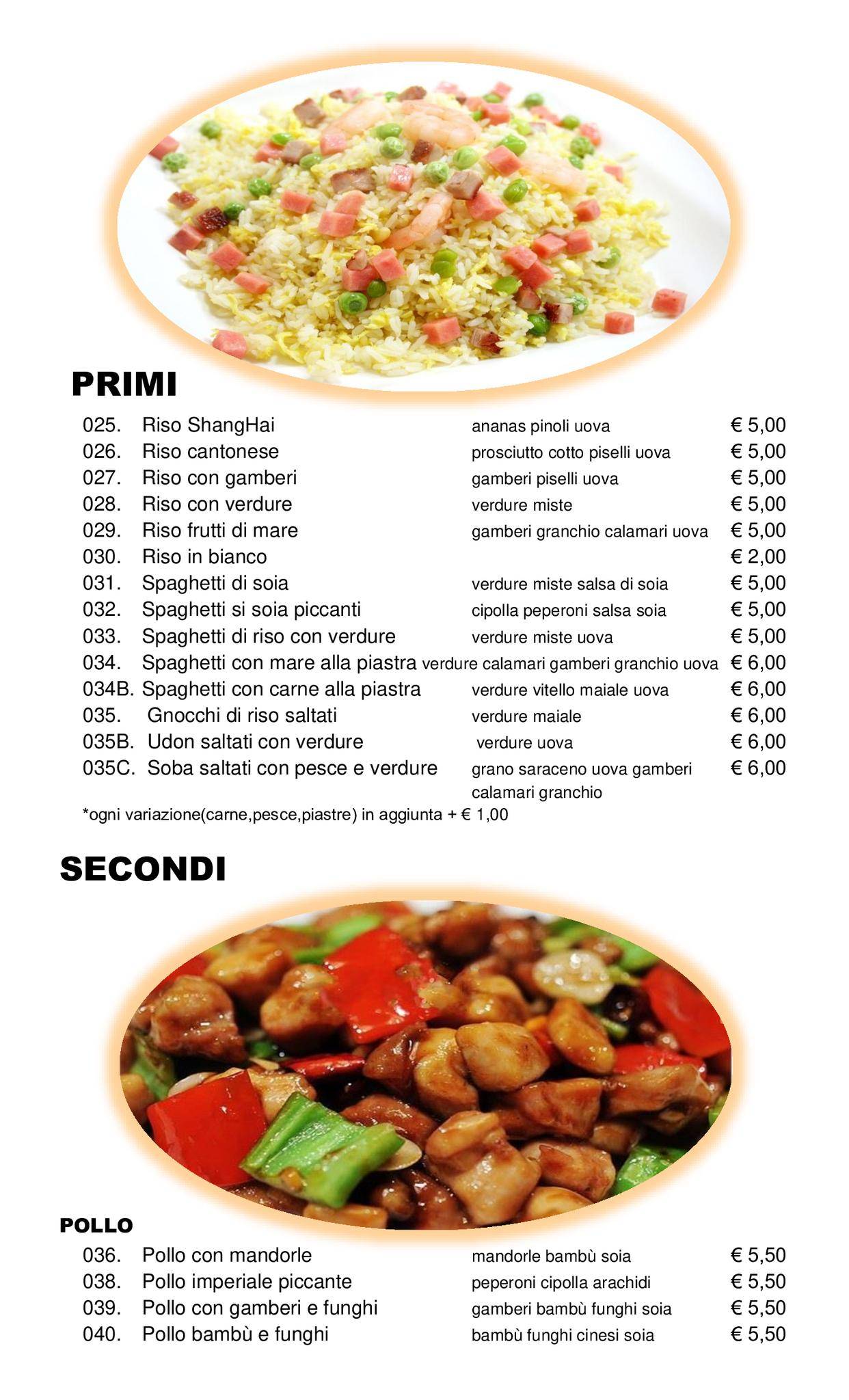 Menu di Shanghai 