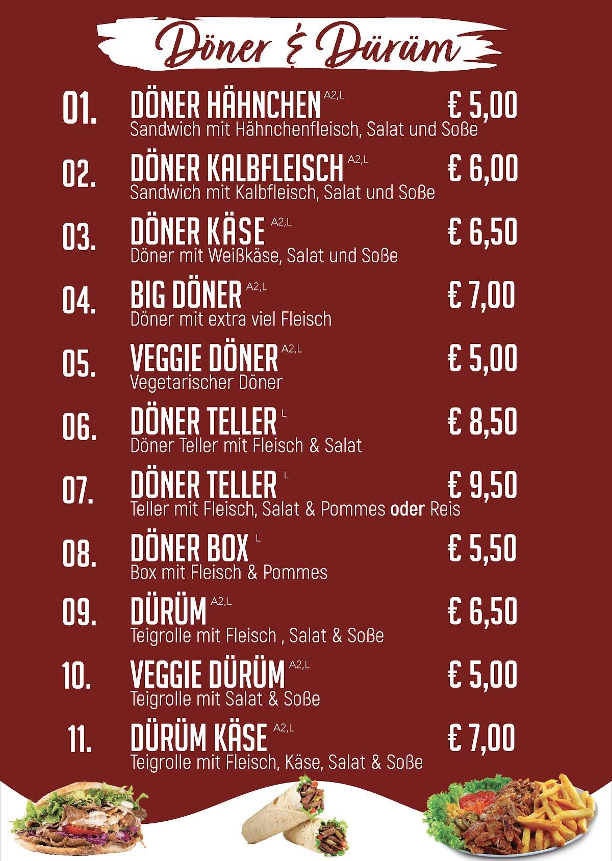 Speisekarte von Shifa Döner Groß-Gerau, Groß-Gerau