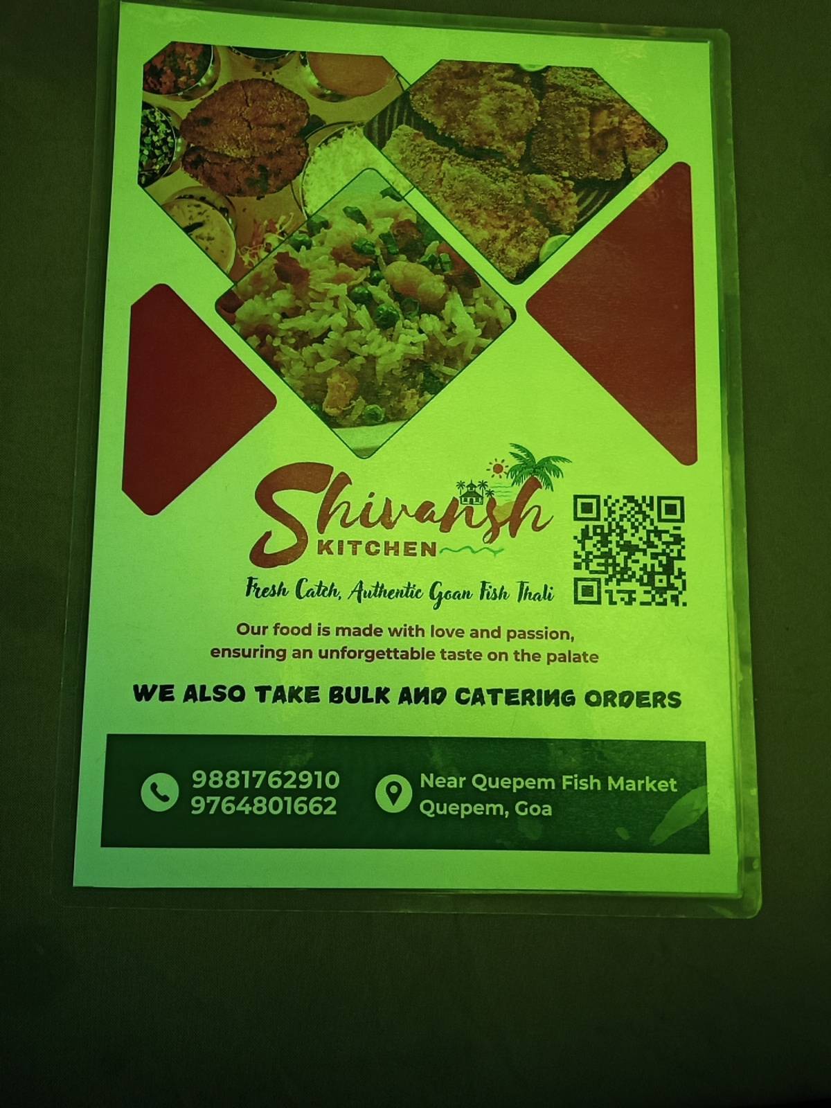 Shivansh Kitchen menu