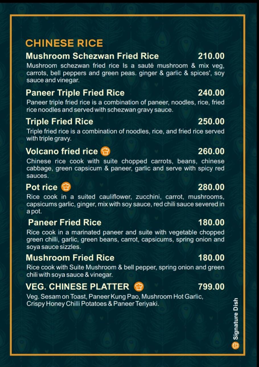 Shri Krishna menu