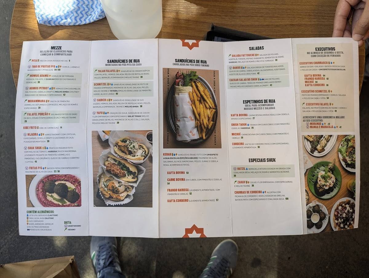 Restaurante Shuk Falafel & Kebab cardápio