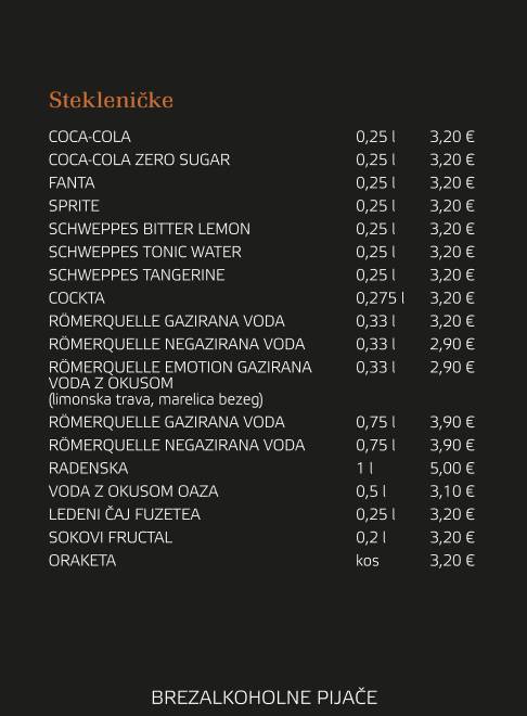 Menu di Sidro 
