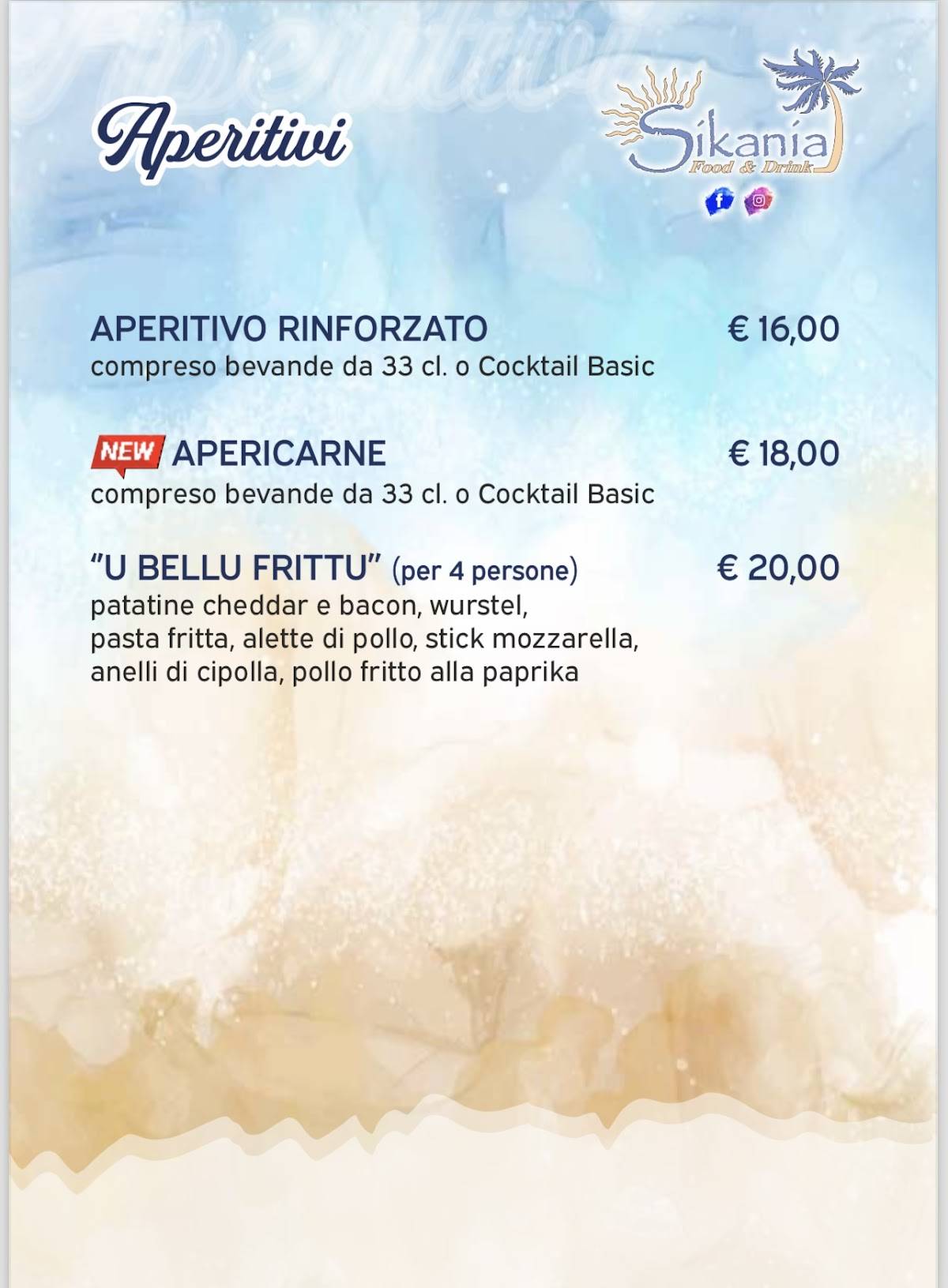 Menu di Sikania RistoPub 