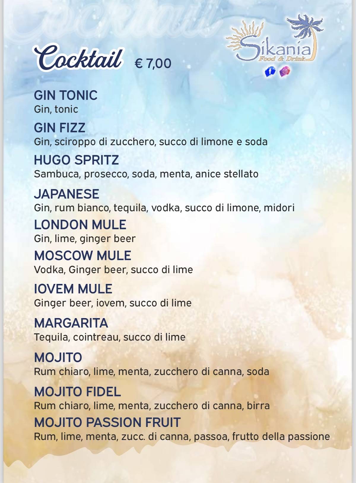 Menu di Sikania RistoPub 