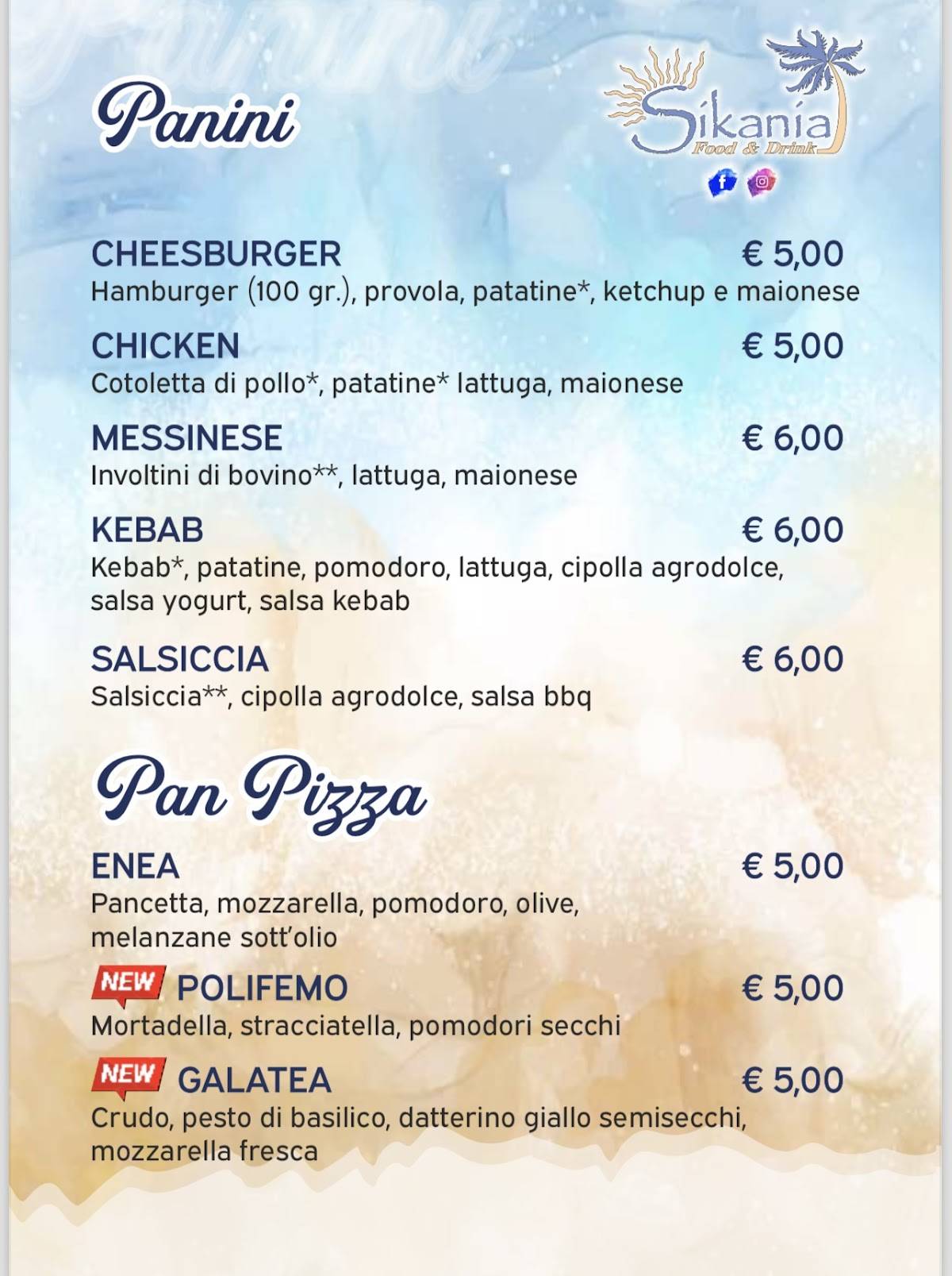 Menu di Sikania RistoPub 