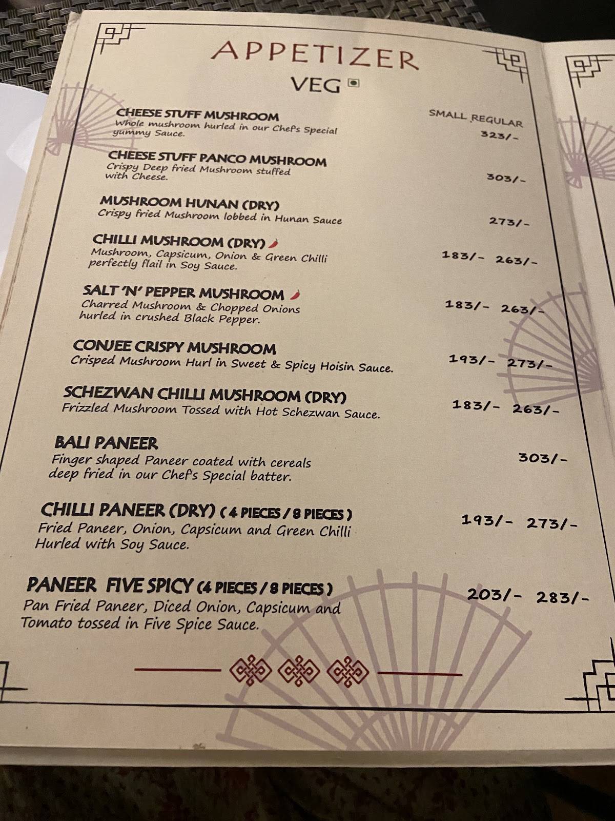 Silver Streak sahid nagar menu