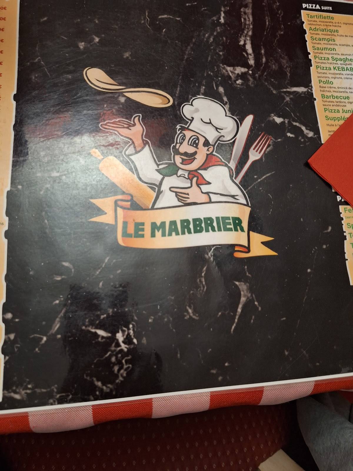 Menu de Le Marbrier