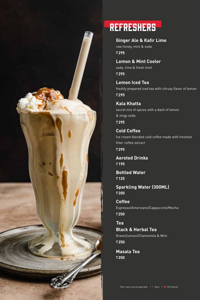 Sizzling Shack menu