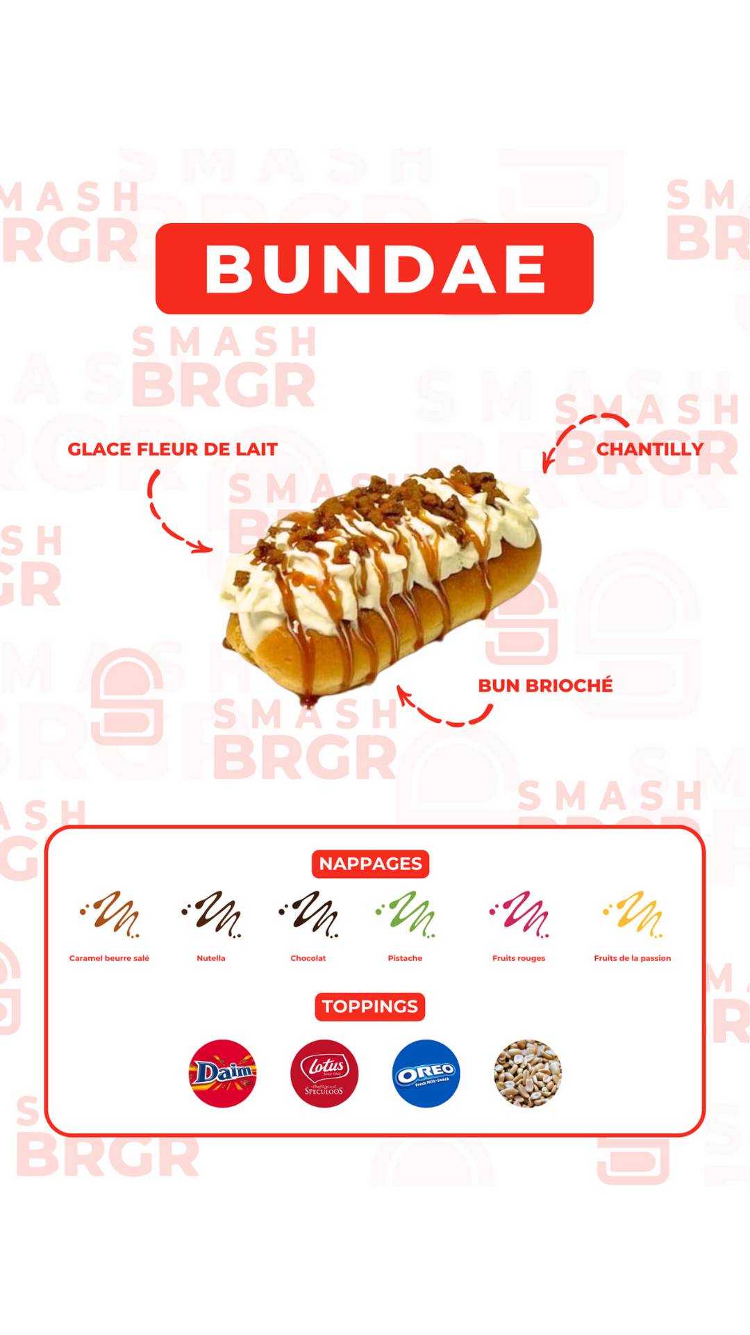 Menu de Smash BRGR