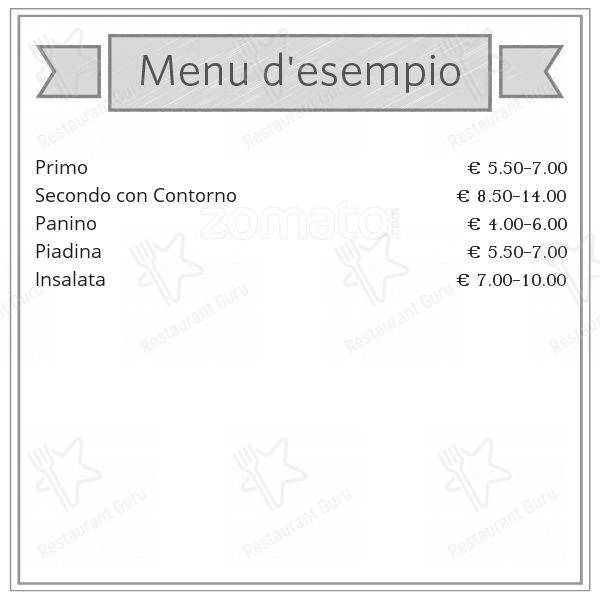 Menu di Smile Milano 