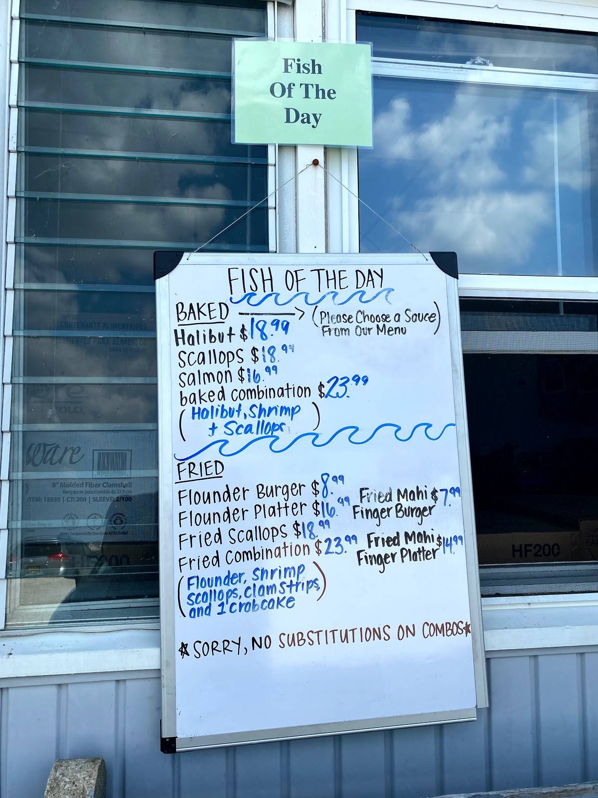 Menu at Smitty's Clam Bar, Somers Point