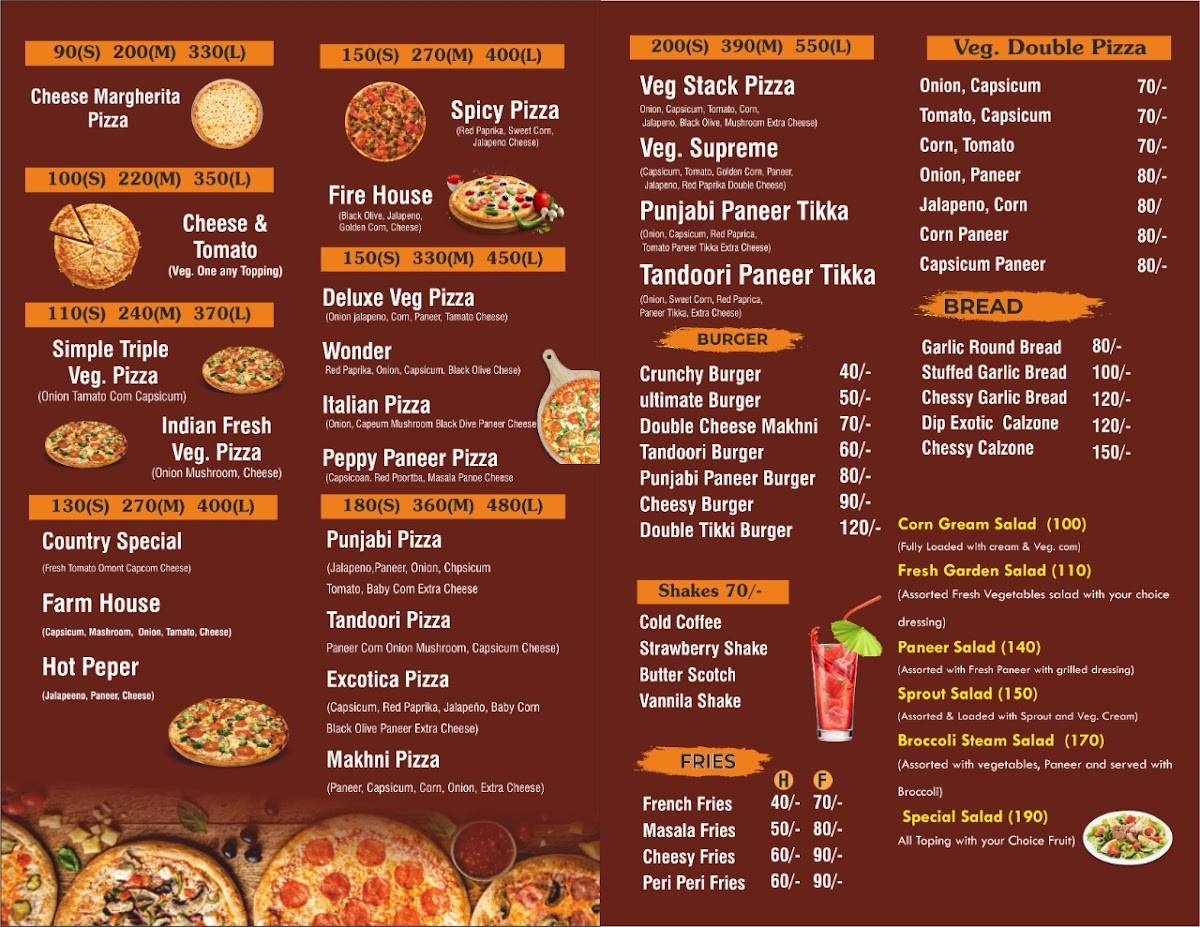 Smoggy Pizza Hut menu