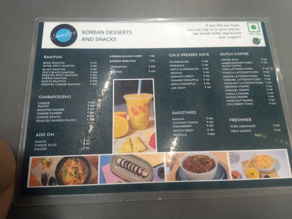 SnowEra menu