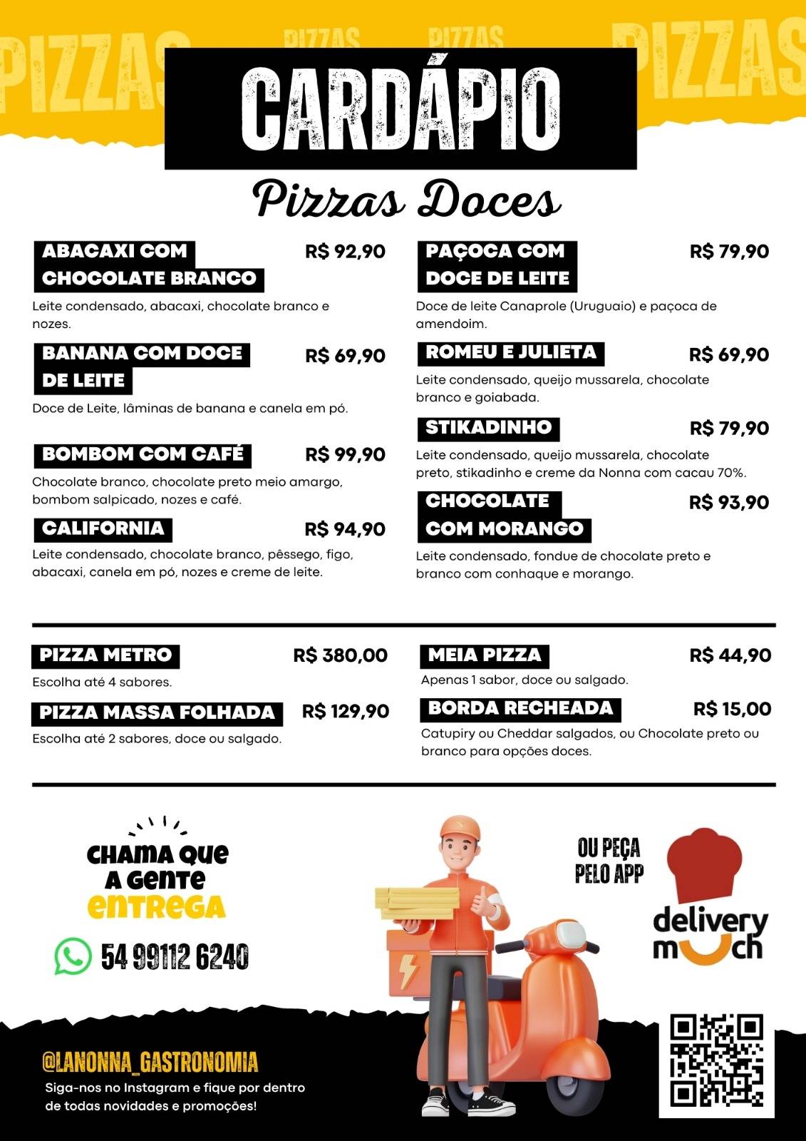 La nonna Gastronomia cardápio