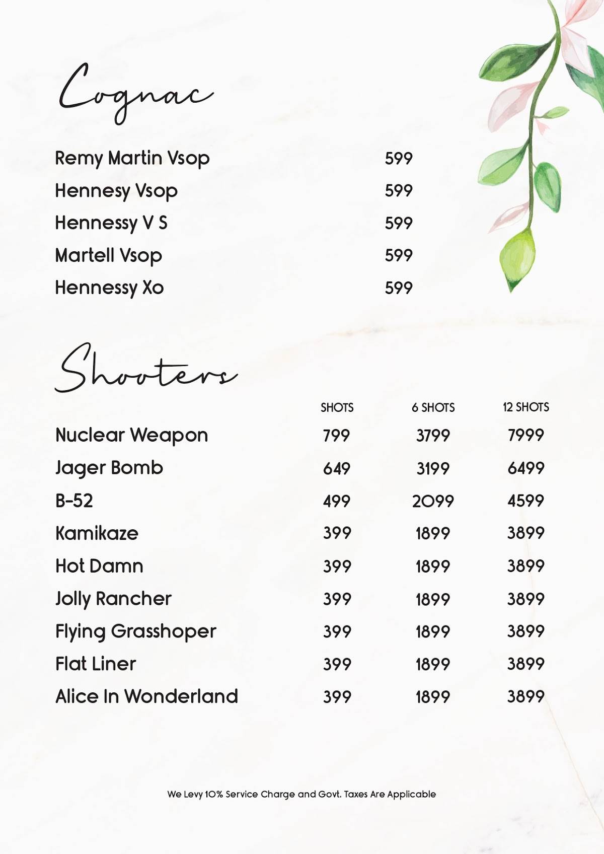 Somewhere Delhi menu