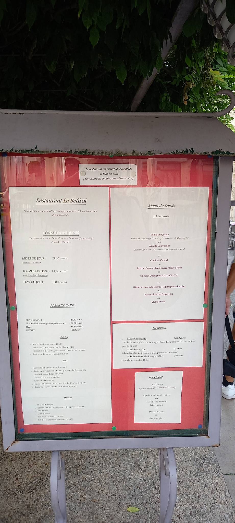 Menu Au Le Beffroi Restaurant Souillac menu-au-le-beffroi-restaurant-souillac