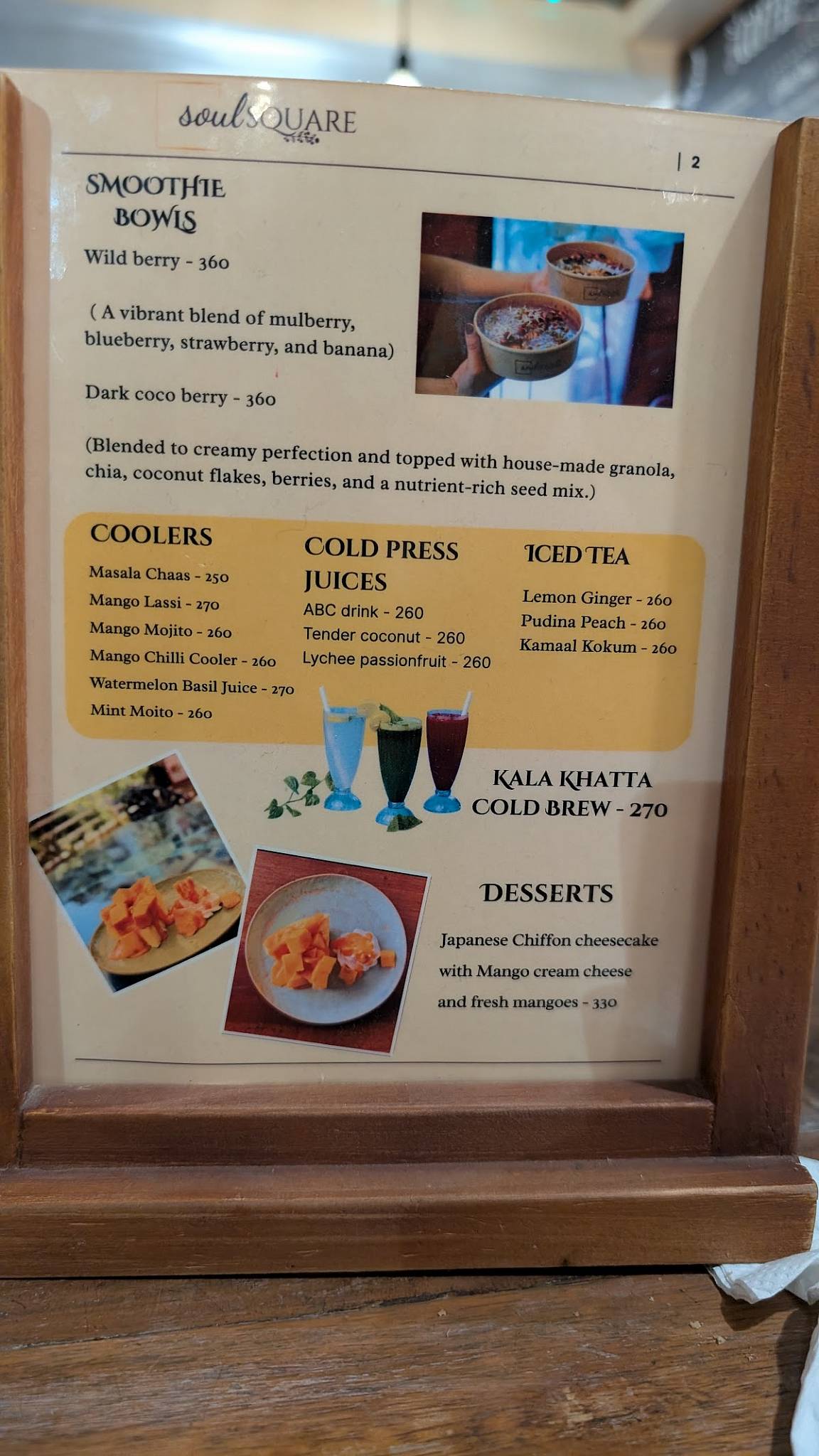 Soul Square Multicuisine Bistro and Cafe Bodakdev Ahmedabad menu