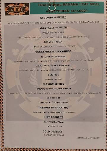 Southern Basil menu