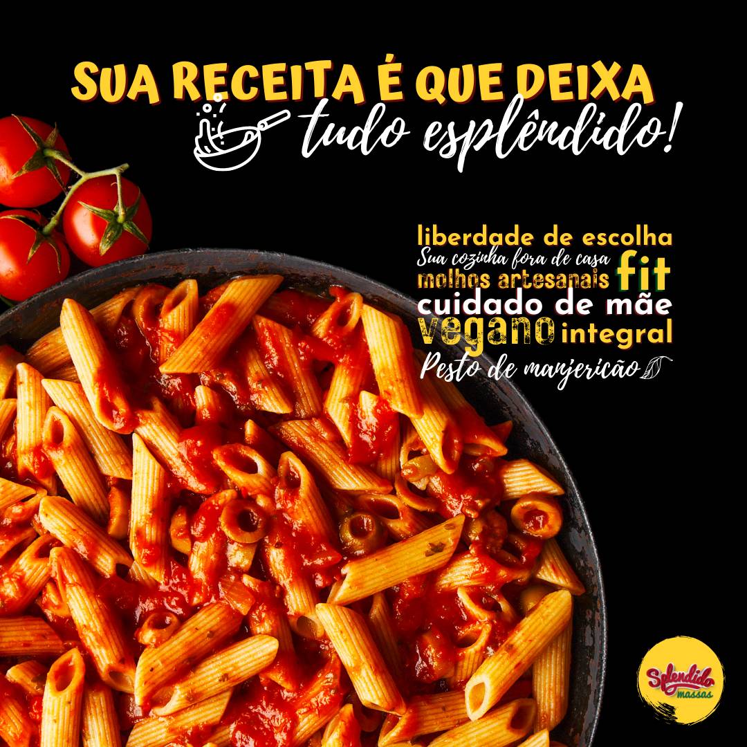 Splendido Massas cardápio