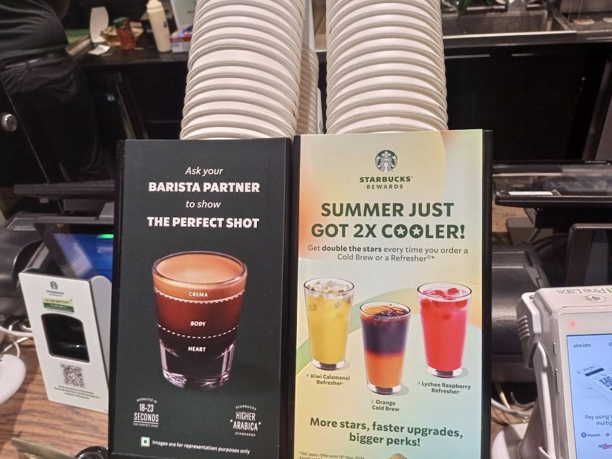 Starbucks menu