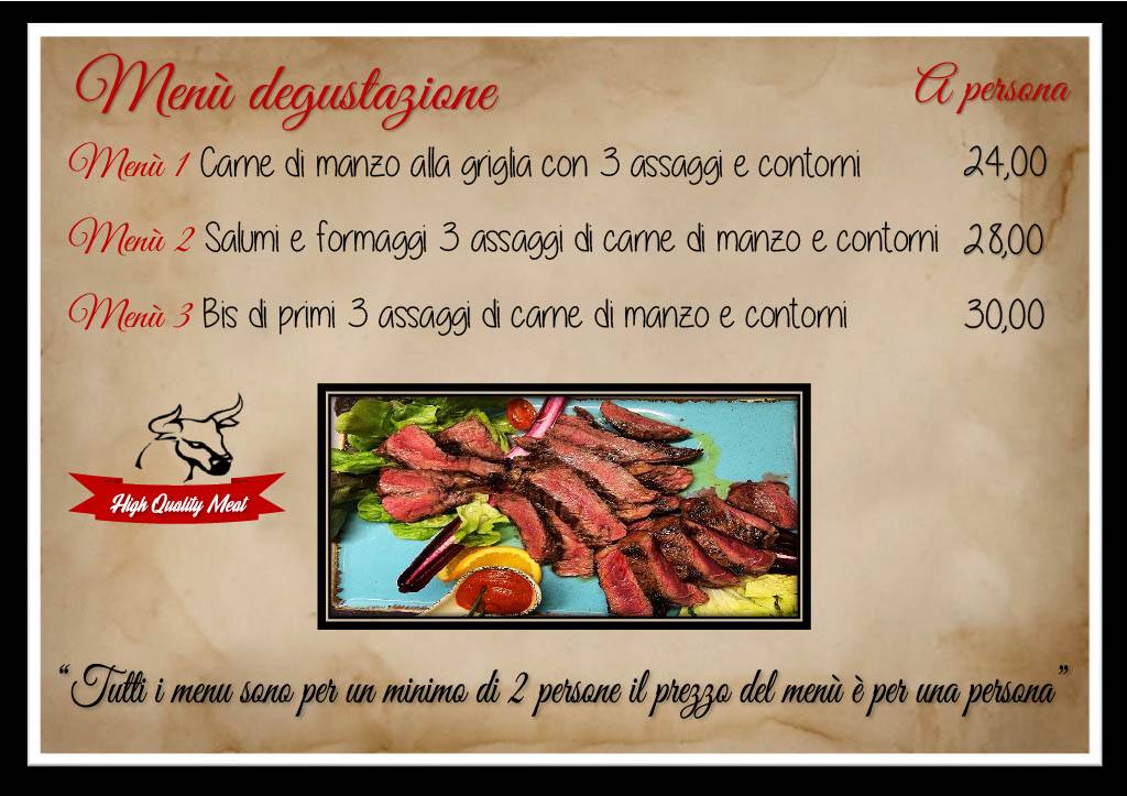 Menu di Toro Loco 