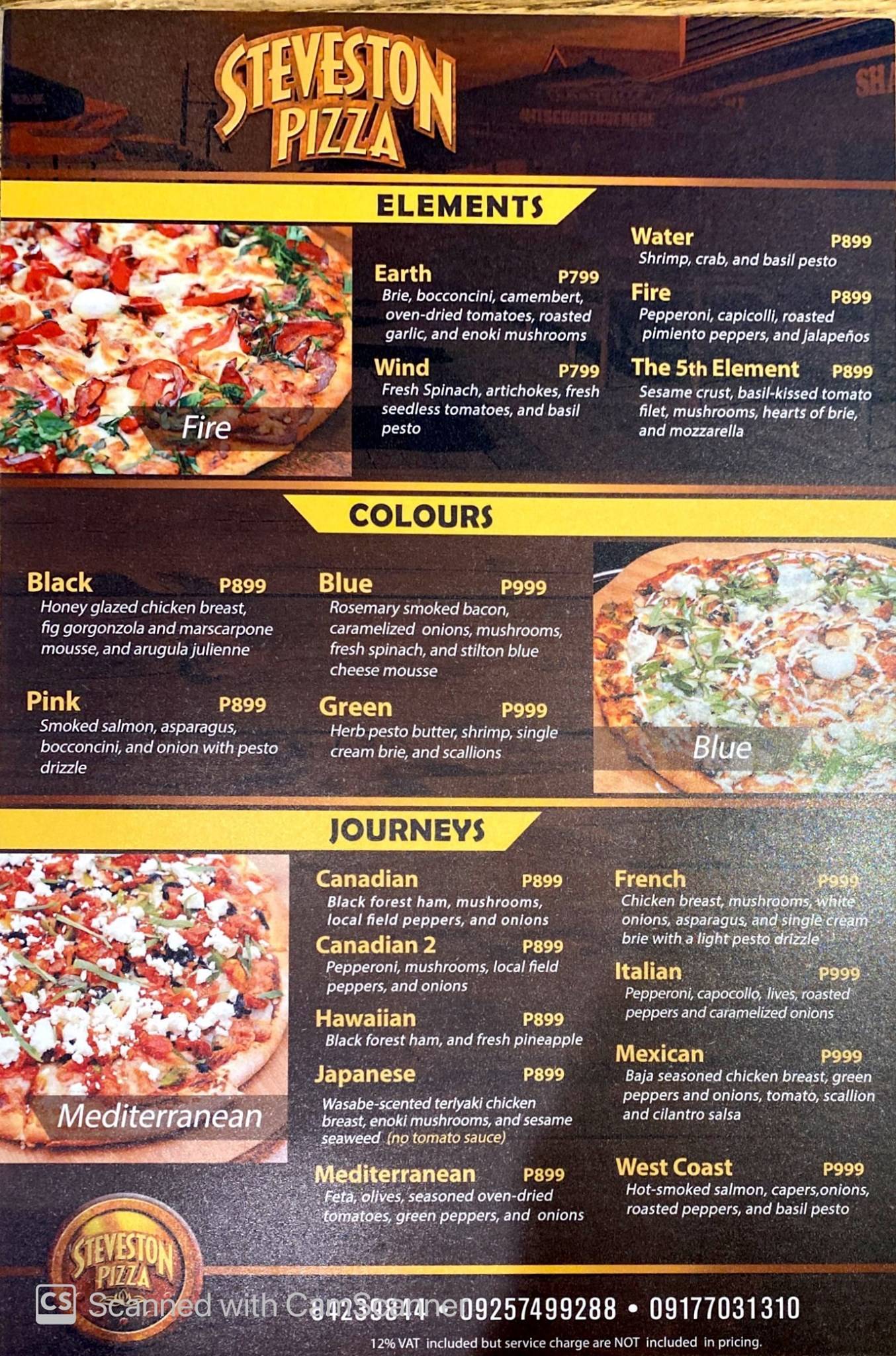 Menu at Steveston Pizza pizzeria, Quezon City, Corinthian Gardens ...