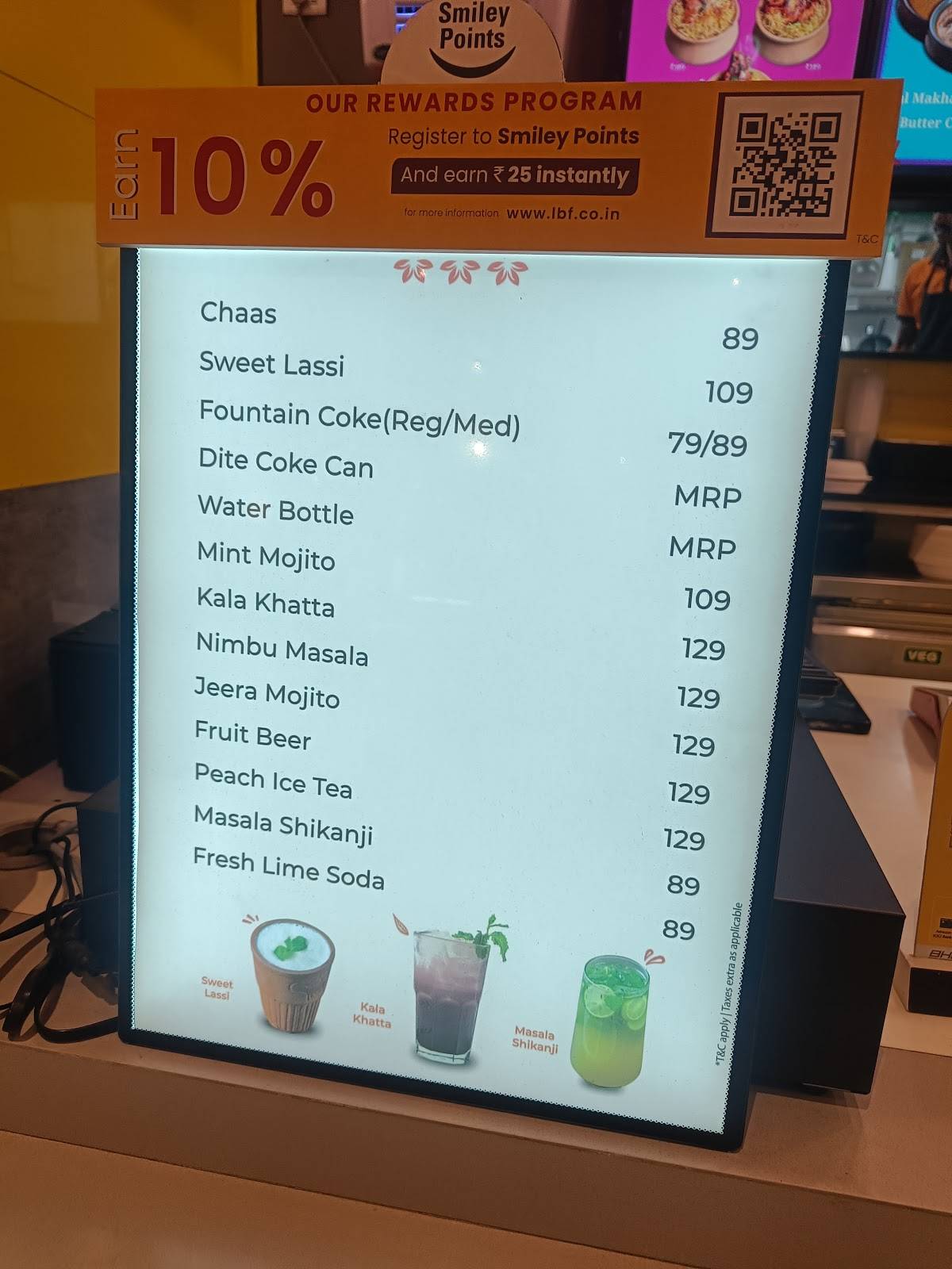 Street Foods By Punjab Grill - The Kopa Mall menu