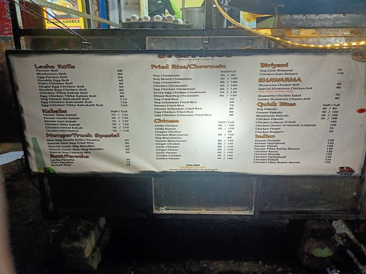 StuffingS menu