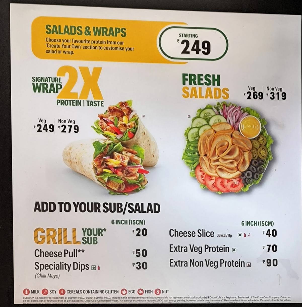 Subway Omaxe Mall menu