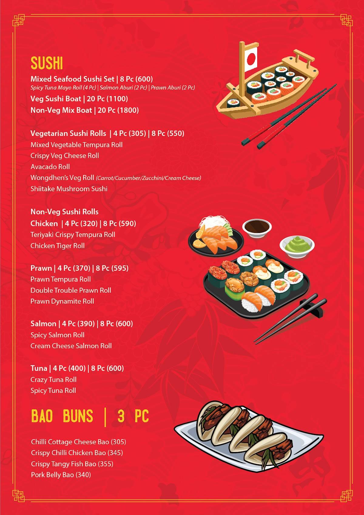 Sumo Restaurant menu