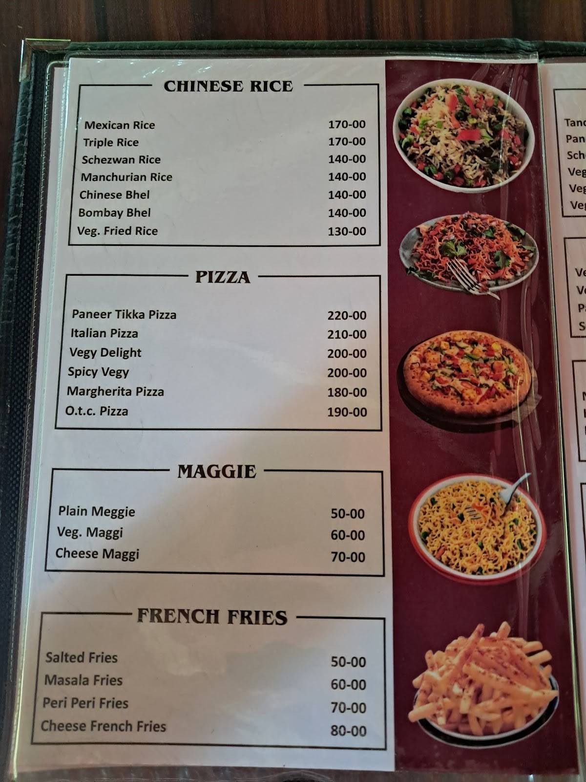 Sunway Restaurant menu