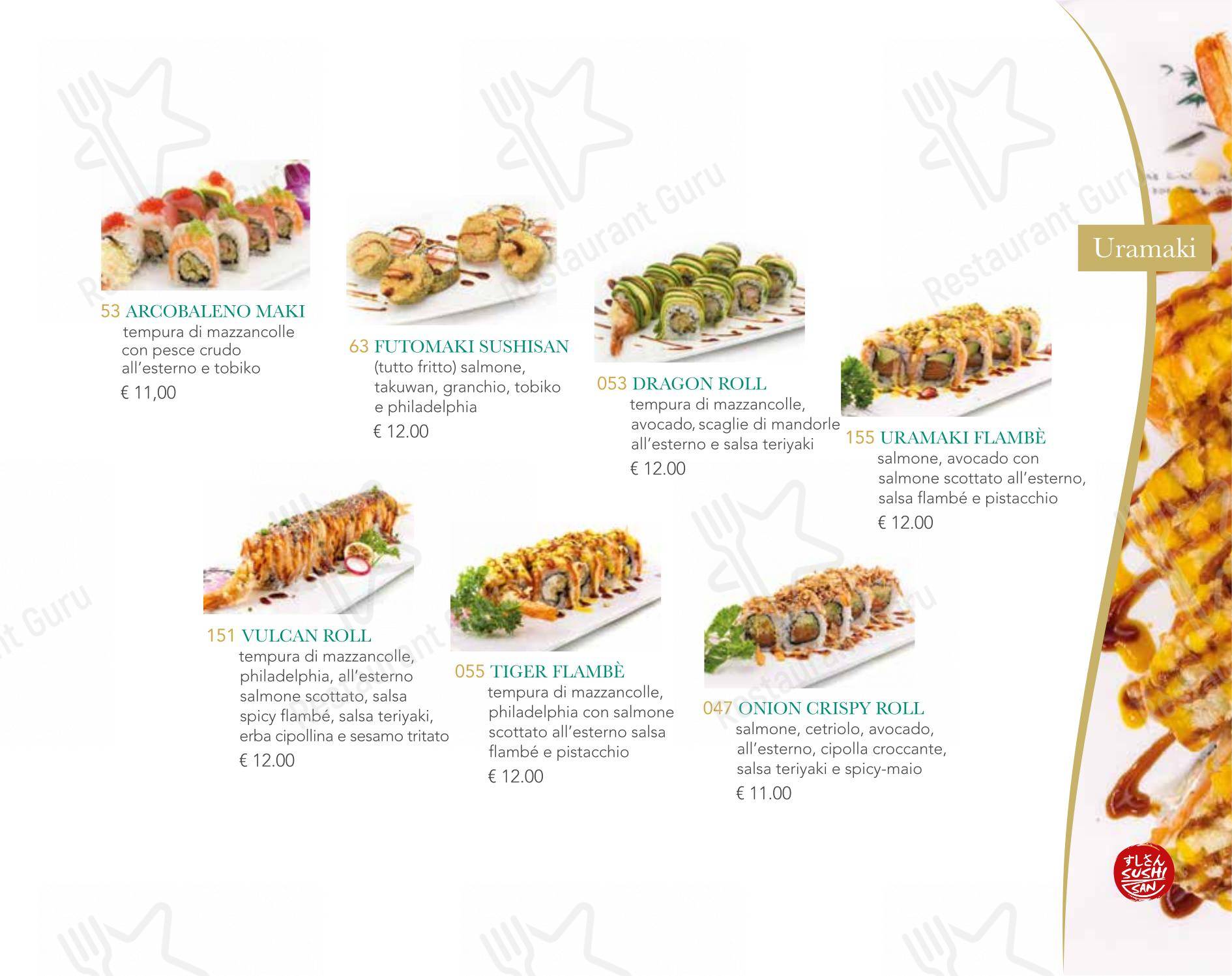 Menu di Sushi San 