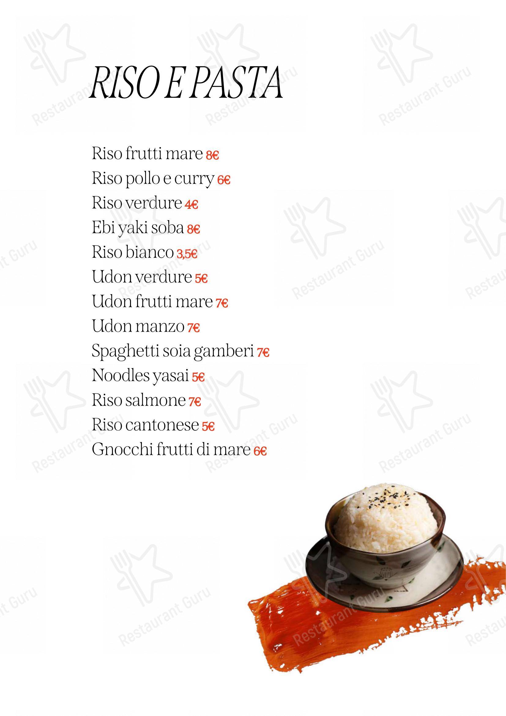 Menu per Sushi Tao Restaurant ristorante