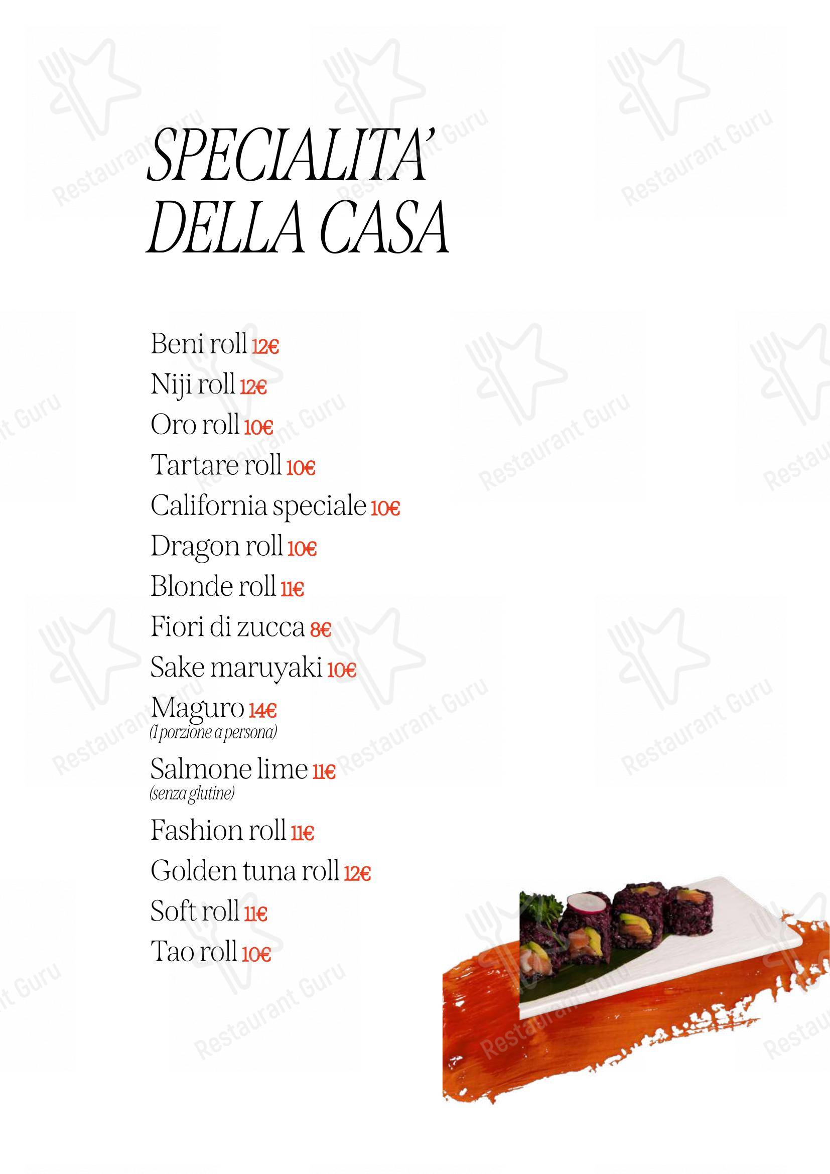 Menu per Sushi Tao Restaurant in Modena