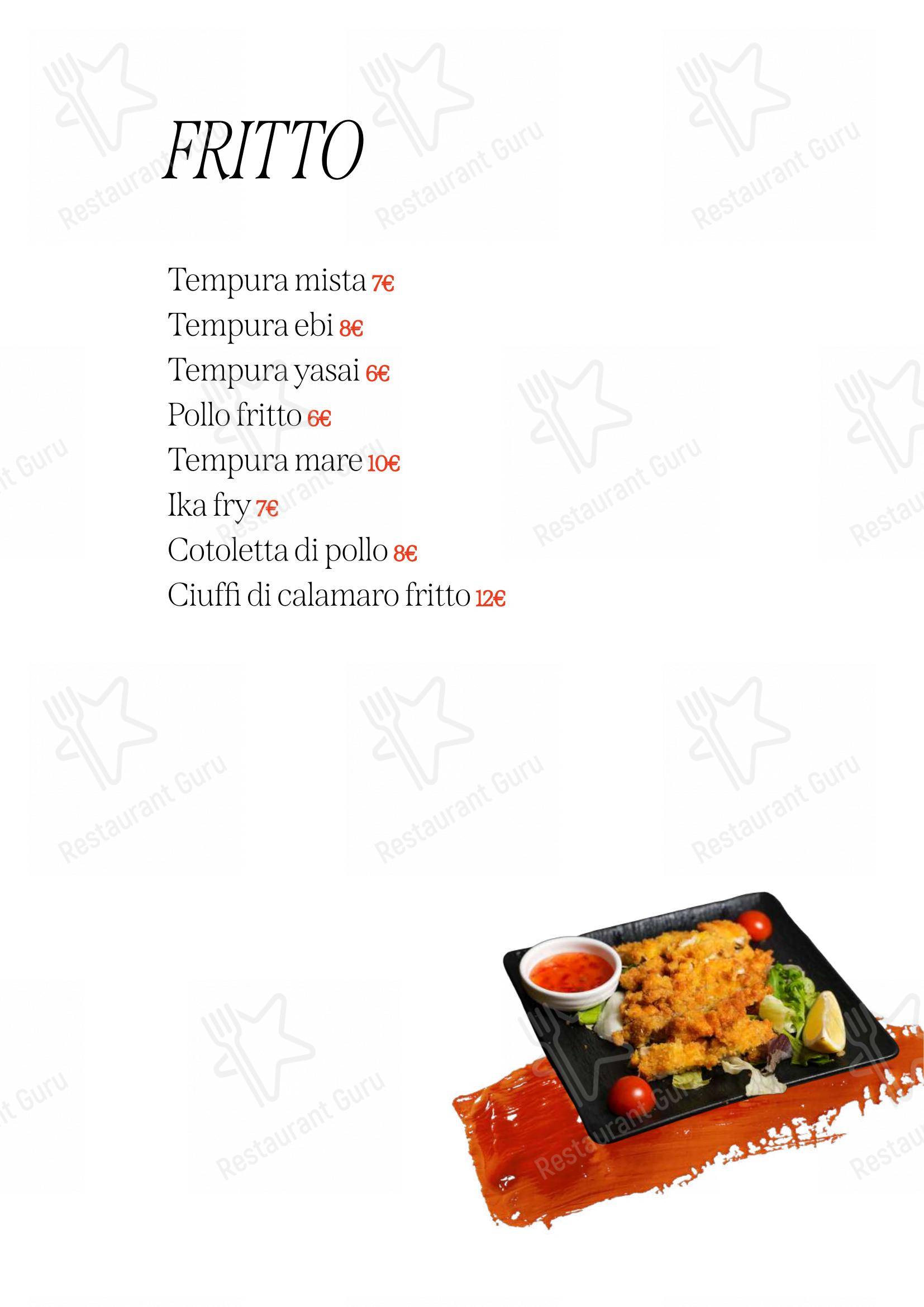 Sushi Tao Restaurant in Modena - Menu