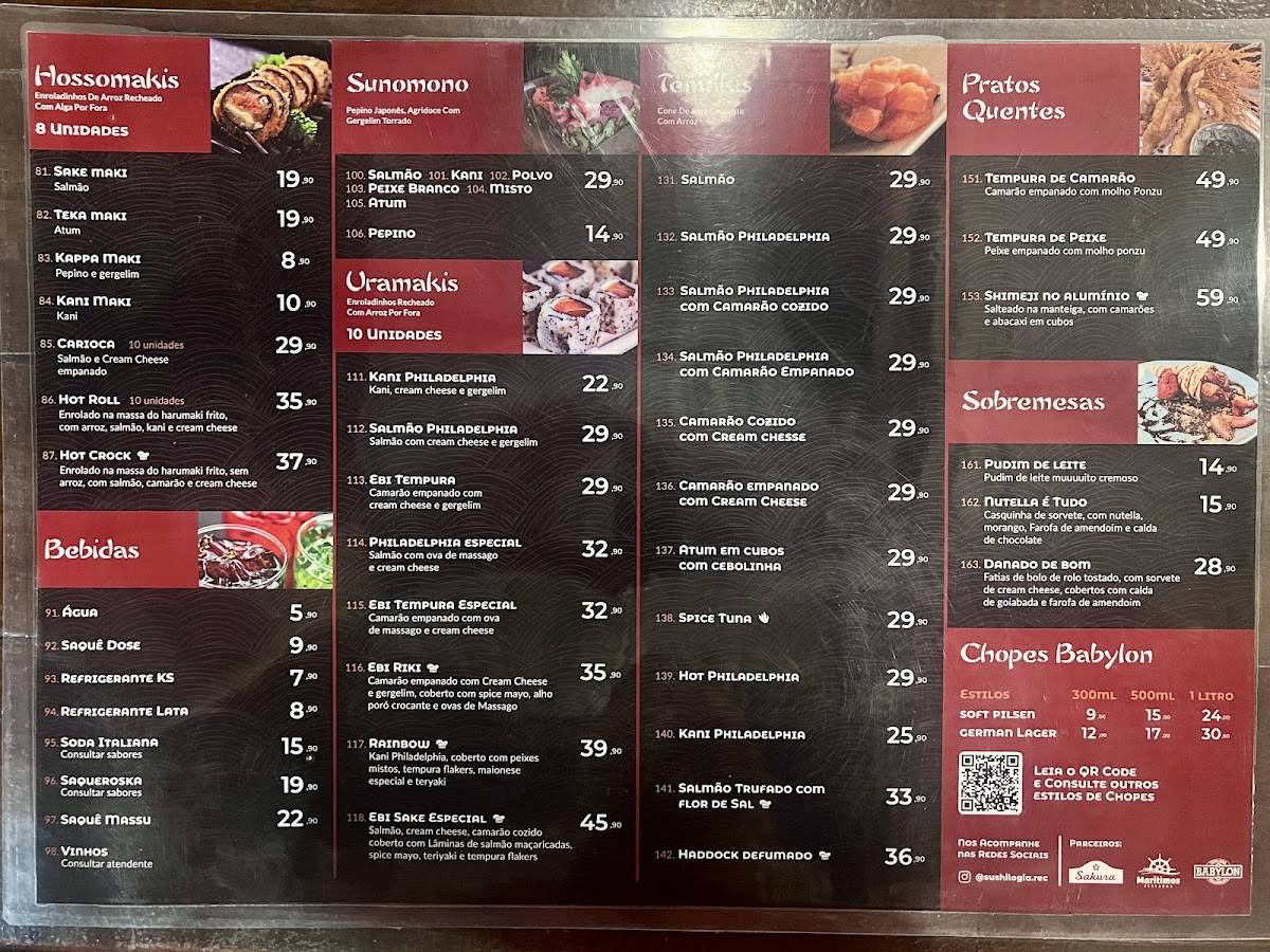 Sushilogia - Casa Forte cardápio