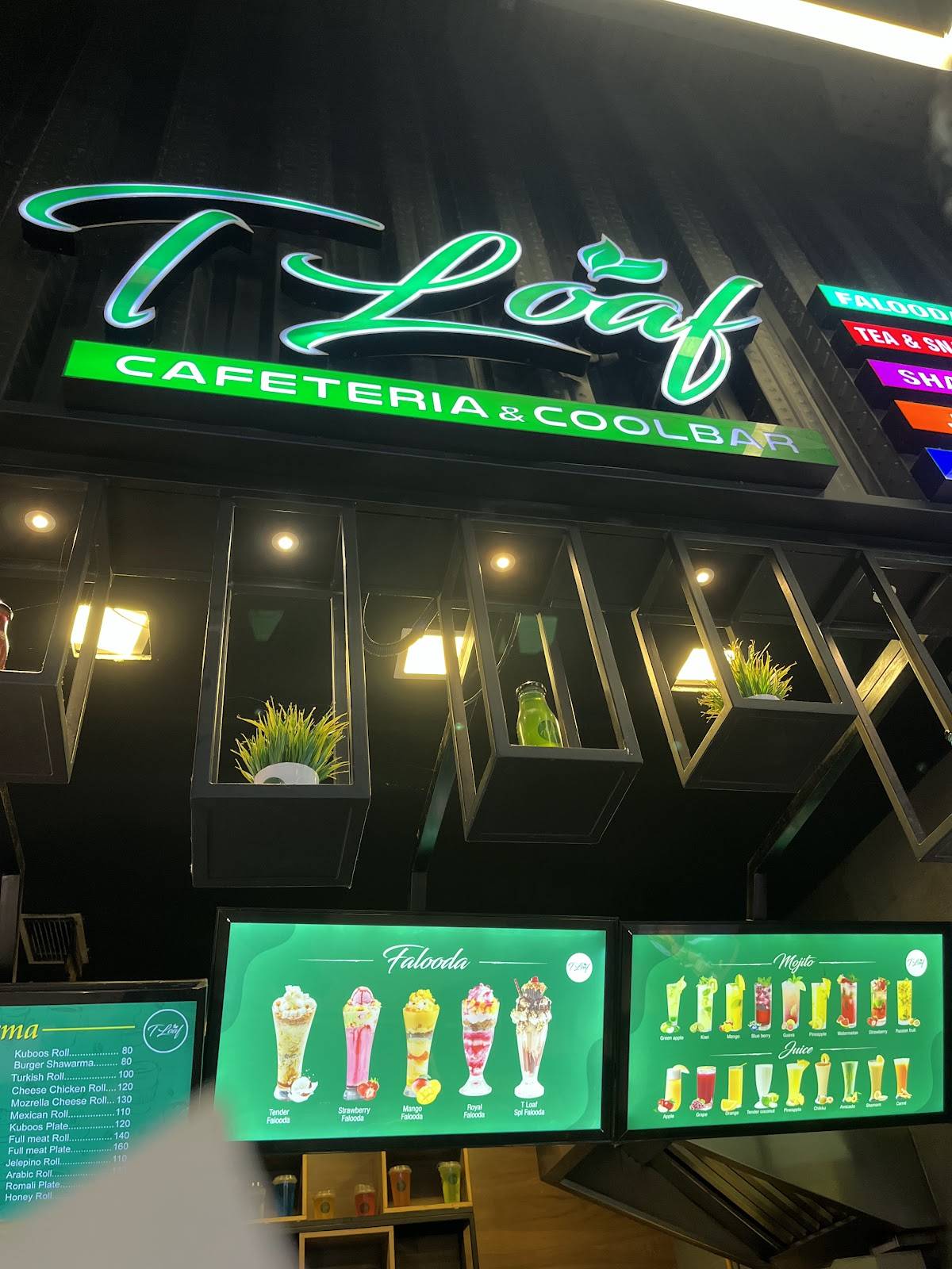 T loaf cafe menu