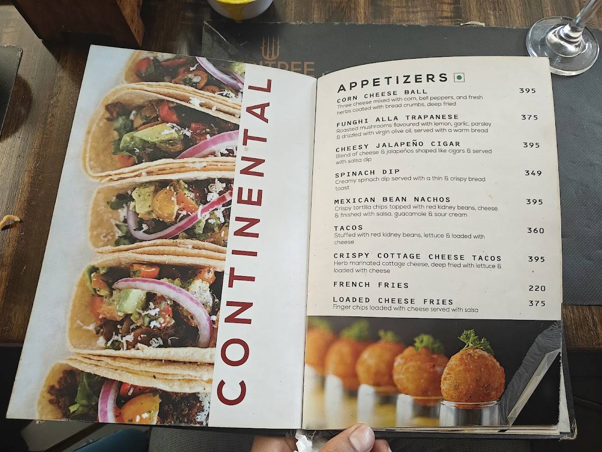 TERITREE Restaurant menu