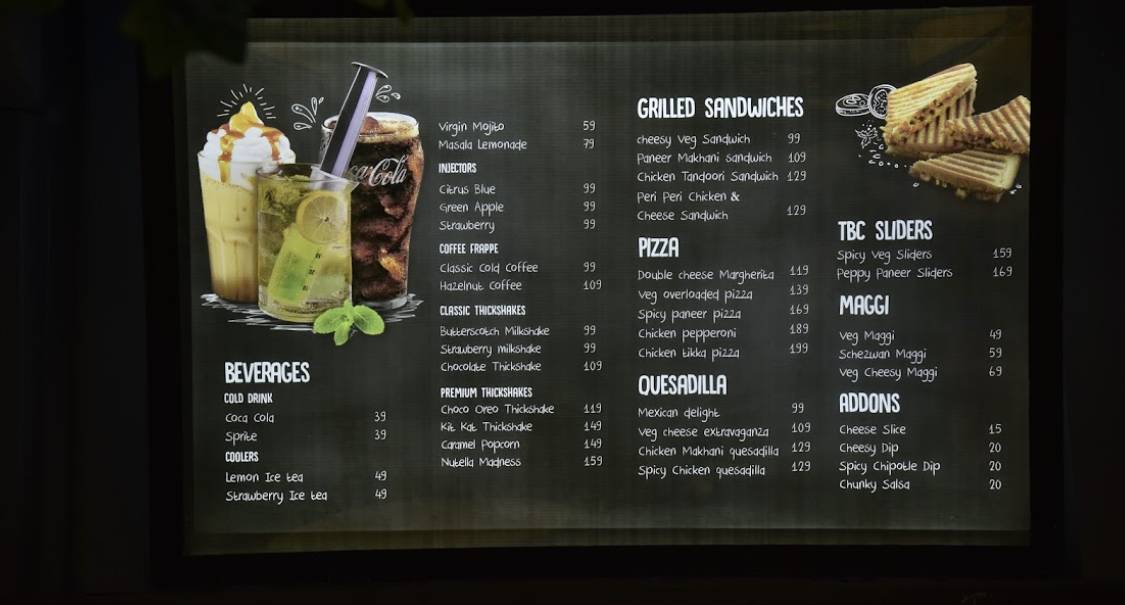 THE BURGER COMPANY menu