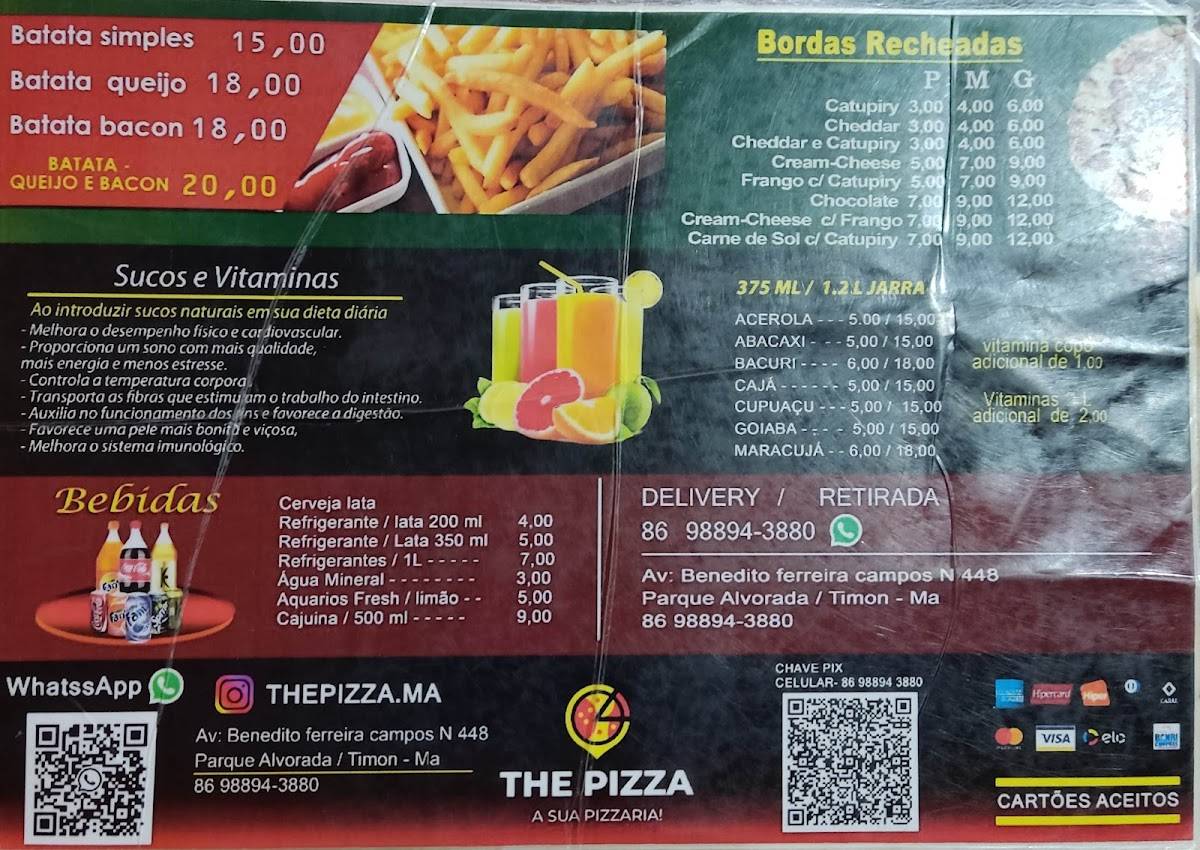 THE PIZZA cardápio