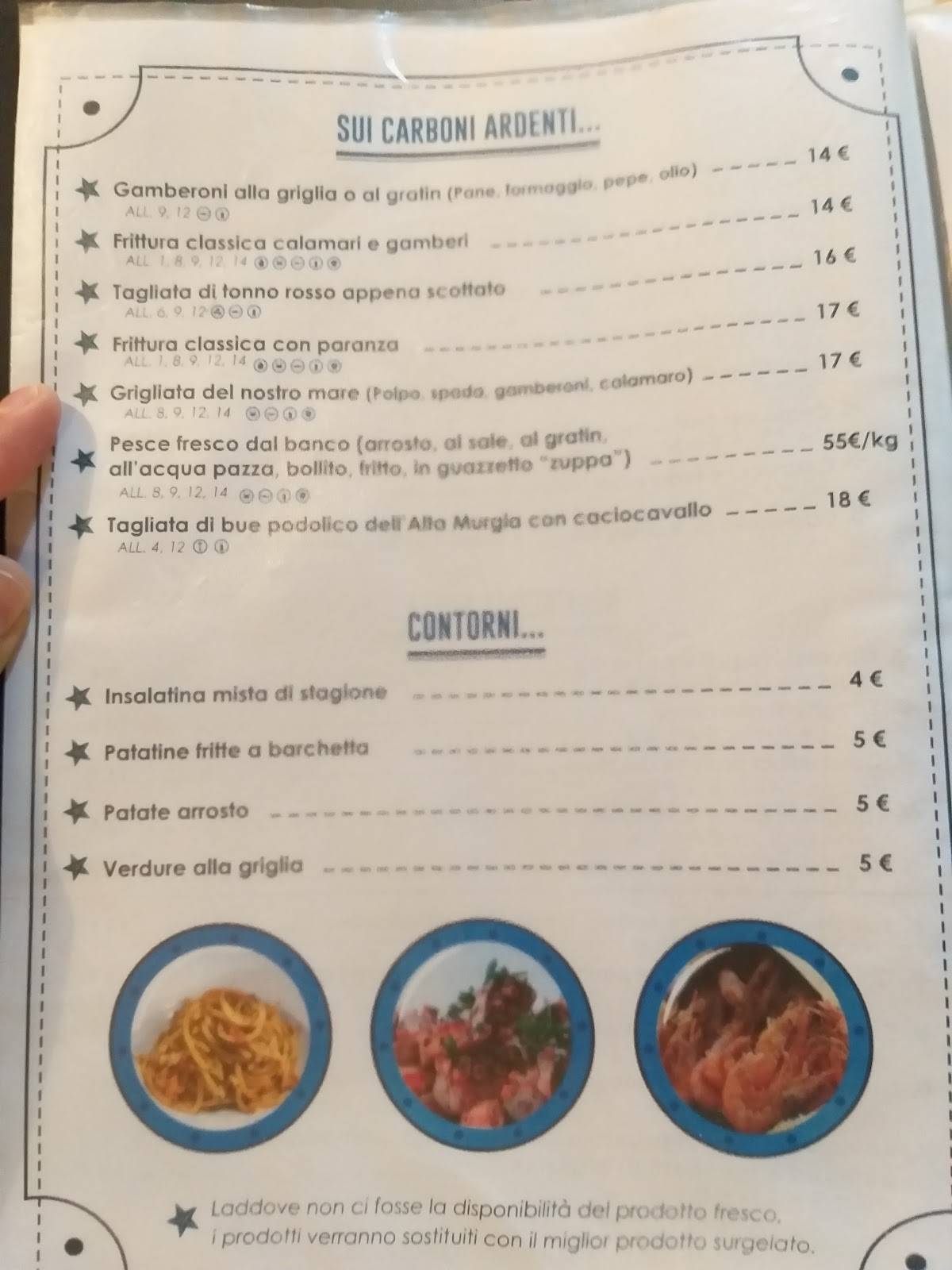 Menu di Torre Moline 